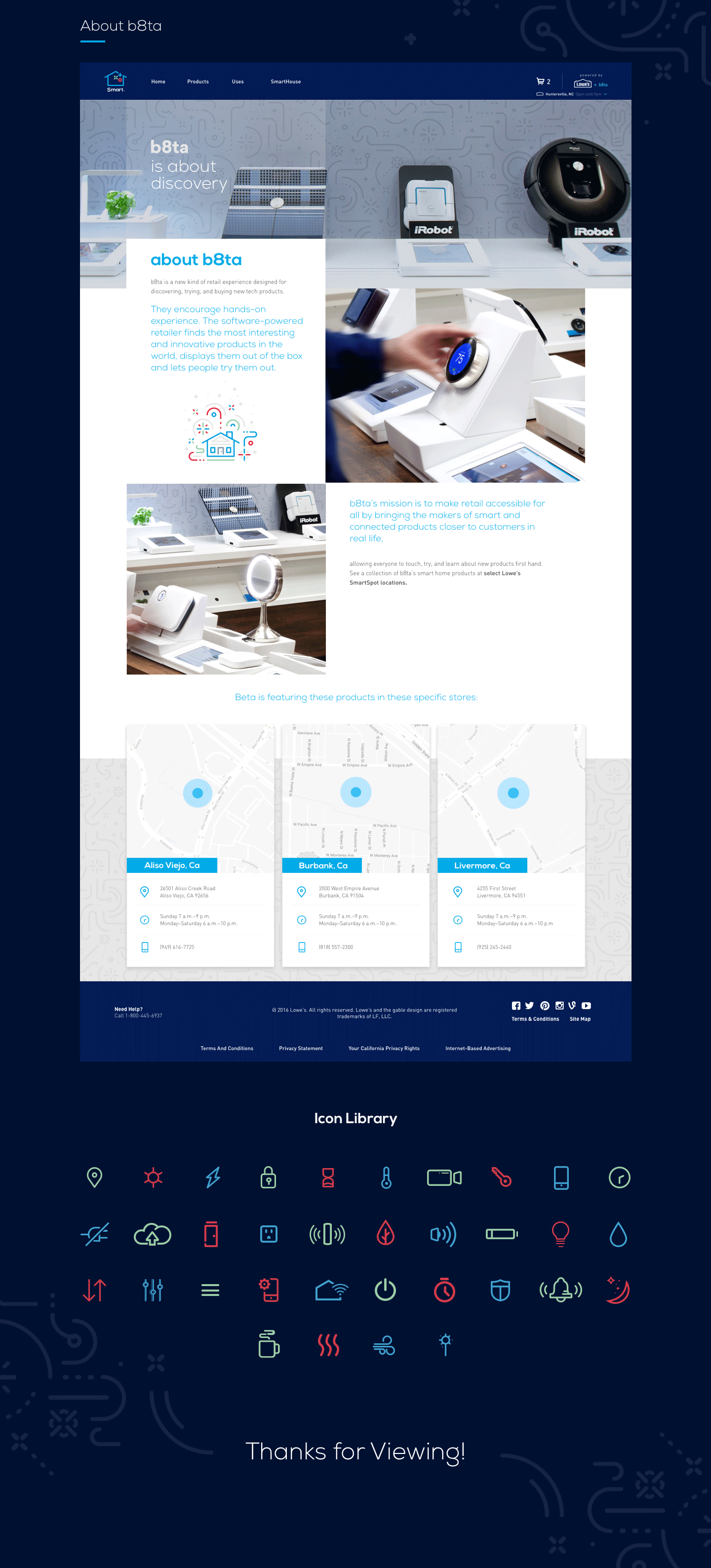 Lowe's Smart Home — design system and icon library